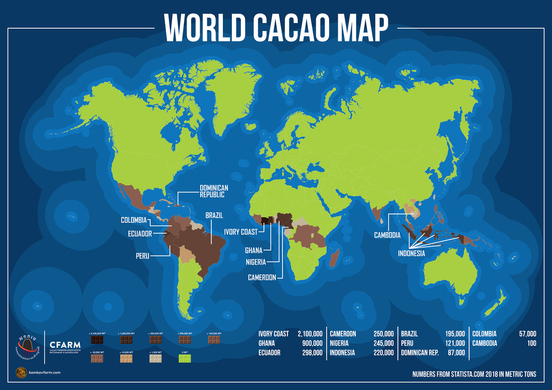 World Cacao Map